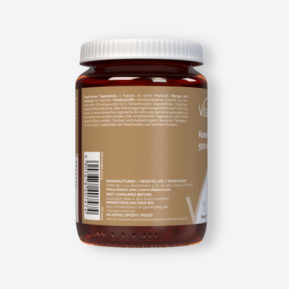 Vitaler's Adaptogeny Żeń-szeń koreański (Panax ginseng) 500 mg - 60 kapsułek